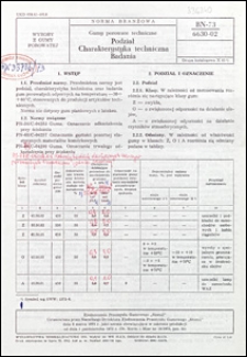 Gumy porowate techniczne - Podział - Charakterystyka techniczna - Badania BN-73/6630-02 / Zjednoczenie Przemysłu Gumowego "Stomil".