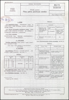 Wyroby gumowe - Płyty pełne piankowe cienkie BN-73/6626-04 / Zjednoczenie Przemysłu Gumowego "Stomil".