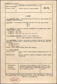 Klosze szkłane do lamp łukowych BN-63/6857-03 / Zjednoczenie Przemysłu Szklarskiego.