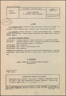 Mączka dolomitowa do produkcji wł&oacute;kna szklanego BN-72/6714-17 / Zjednoczenie Przemysłu Szklarskiego.