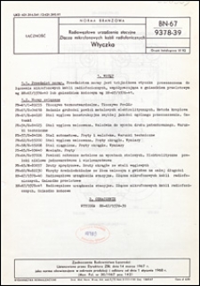 Radiowęzłowe urządzenia stacyjne - Złącza mikrofonowych kabli radiofonicznych - Wtyczka BN-67/9378-39 / Zjednoczenie Budownictwa Łączności.
