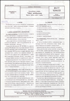 Komunikacja miejska - Tabor autobusowy - Barwy, tablice, znaki i napisy BN-77/9396-03 / instytucja opracowująca normę - Instytut Kształtowania Środowiska.