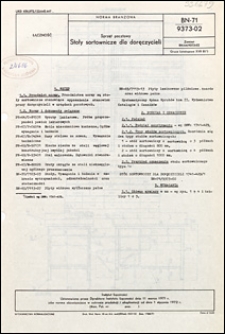 Sprzęt pocztowy - Stoły sortownicze dla doręczycieli BN-71/9373-02 / Instytut Łączności.