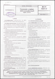 Oznaczanie urządzeń elektroenergetycznych - Og&oacute;lne wytyczne BN-79/9057-21 / Jan Kieler ; oprac. Biuro Konstrukcyjno-Technologiczne Urządzeń Elektrycznych "Elektromontaż", Ł&oacute;dź.