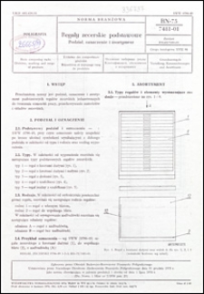 Regały zecerskie podstawowe - Podział, oznaczenie i asortyment BN-75/7481-01 / autor projektu normy - Jerzy Krukowski ; instytucja opracowująca normę - Ośrodek Badawczo-Rozwojowy Przemysłu Poligraficznego, Warszawa.