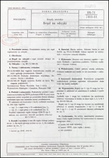 Regały zecerskie - Regał na odsypki BN-71/7481-11 / Centralne Laboratorium Poligraficzne.