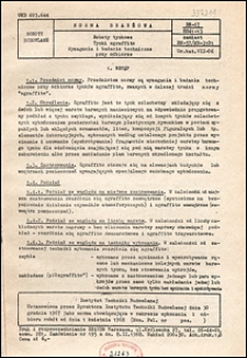 Roboty tynkowe - Tynki sgraffito - Wymagania i badania techniczne przy odbiorze BN-67/8841-13 / Instytut Techniki Budowlanej.