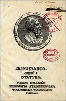 Mechanika. Cz. 1, Statyka