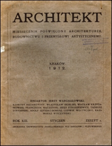 Architekt 1912 z. 1