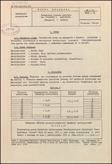 Wentylacja - Urządzenia tlenowe szpitalne - Przewody i kształtki - Wymagania i badania BN-72/8868-02 / Centralny Ośrodek Badawczo-Rozwojowy Techniki Instalacyjnej "INSTAL" ; Zjednoczenie Przedsiębiorstw Instalacji Przemysłowych "Instal".