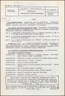 Wentylacja - Przepustnice jednopłaszczyznowe BN-70/8865-30 / Zjednoczenie Przedsiębiorstw Instalacji Przemysłowych "Instal".