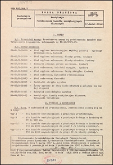 Wentylacja - Podwieszenia kanał&oacute;w wentylacyjnych blaszanych BN-67/8865-26 / Zjednoczenie Przedsiębiorstw Instalacji Przemysłowych.