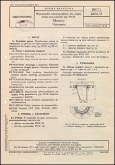 Wymienniki przeciwprądowe dla ciepłej wody gospodarczej typ WCW - Głowice - Wymagania BN-71/8864-32 / Stołeczne Przedsiębiorstwo Energetyki Cieplnej.