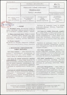 Podstawowe techniki drukowania - Drukowanie - Nazwy i określenia BN-73/7401-11 / Centralne Laboratorium Poligraficzne.