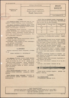 Budownictwo hydrotechniczne - Elementy budowli regulacyjnych - Kiszki faszynowe BN-69/8952-27 / Instytut Gospodarki Wodnej.
