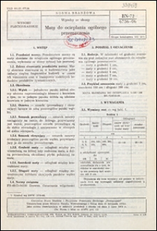 Wyroby ze słomy - Maty do ocieplania og&oacute;lnego przeznaczenia BN-72/6756-06 / Centralne Biuro Studi&oacute;w i Projekt&oacute;w Przemysłu Drobnego "Drobprojekt".