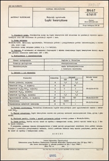 Materiały ogniotrwałe - Łupki kwarcytowe BN-67/6761-11 / Instytut Materiał&oacute;w Ogniotrwałych.