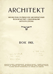 Architekt 1901 nr 1