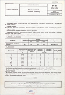Materiały ogniotrwałe - Szamot mielony BN-67/6762-06 / Instytut Materiał&oacute;w Ogniotrwałych.