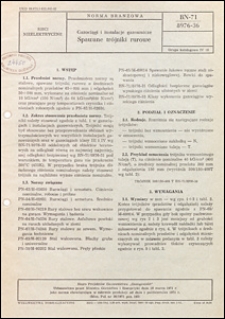 Gazociągi i instalacje gazownicze - Spawane tr&oacute;jniki rurowe BN-71/8976-36 / instytucja opracowująca normę - Biuro Projekt&oacute;w Gazownictwa "Gazoprojekt".