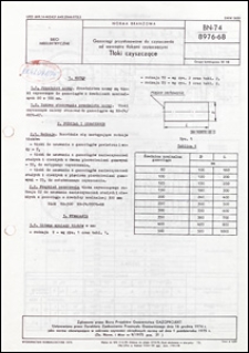 Gazociągi przystosowane do czyszczenia od wewnątrz tłokami czyszczącymi - Tłoki czyszczące BN-74/8976-68 / autorzy projektu normy - Piotr Darczyński, Franciszek Ragankiewicz, Stanisław Skowron, Andrzej Sygizman, Stanisław Janczak ; instytucja opracowująca normę - Biuro Projekt&oacute;w Gazownictwa GAZOPROJEKT.