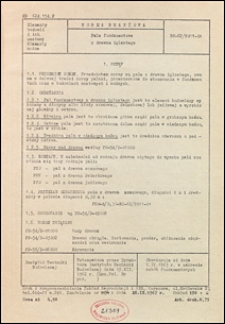 Pale fundamentowe z drewna iglastego BN-62/9011-01 / instytucja opracowująca normę - Instytut Techniki Budowlanej.