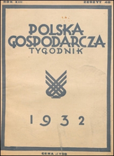 Polska Gospodarcza 1932 nr 48