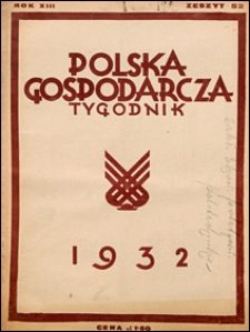 Polska Gospodarcza 1932 nr 52