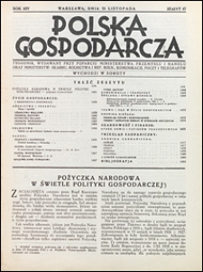 Polska Gospodarcza 1933 nr 47