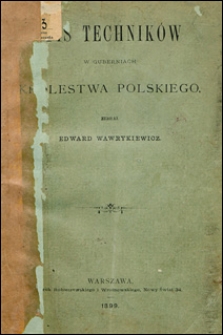 Spis technik&oacute;w w guberniach Kr&oacute;lestwa Polskiego