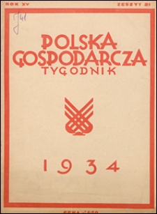 Polska Gospodarcza 1934 nr 21