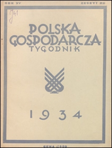 Polska Gospodarcza 1934 nr 22