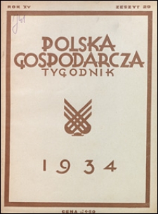 Polska Gospodarcza 1934 nr 29
