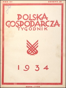 Polska Gospodarcza 1934 nr 31