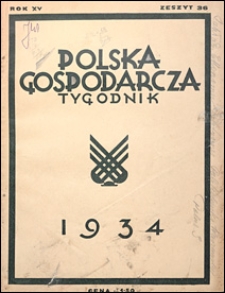Polska Gospodarcza 1934 nr 36