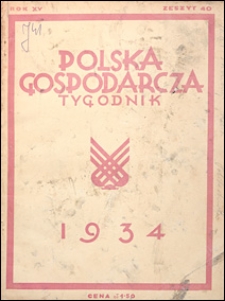 Polska Gospodarcza 1934 nr 40