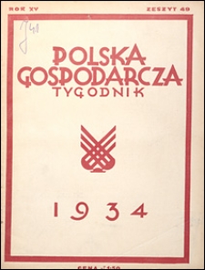 Polska Gospodarcza 1934 nr 49