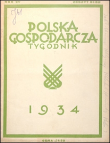 Polska Gospodarcza 1934 nr 51/52