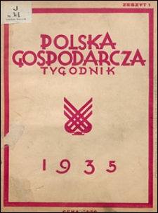 Polska Gospodarcza 1935 nr 1