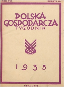 Polska Gospodarcza 1935 nr 13