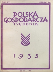 Polska Gospodarcza 1935 nr 26