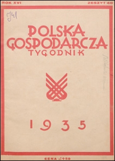 Polska Gospodarcza 1935 nr 40
