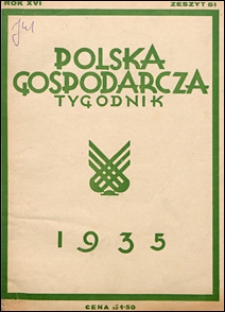 Polska Gospodarcza 1935 nr 51