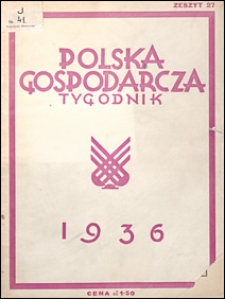 Polska Gospodarcza 1936 nr 27