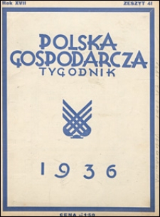 Polska Gospodarcza 1936 nr 41