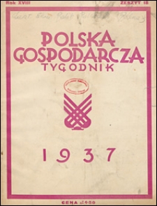 Polska Gospodarcza 1937 nr 18