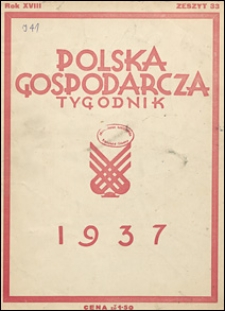 Polska Gospodarcza 1937 nr 33