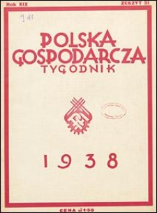 Polska Gospodarcza 1938 nr 31