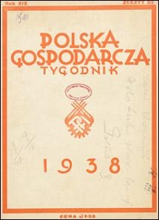 Polska Gospodarcza 1938 nr 33