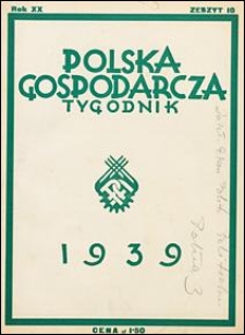 Polska Gospodarcza 1939 nr 10